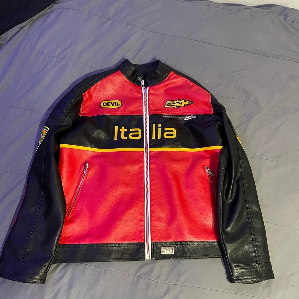 Size Large, Italia World Champions Moto Jacket,